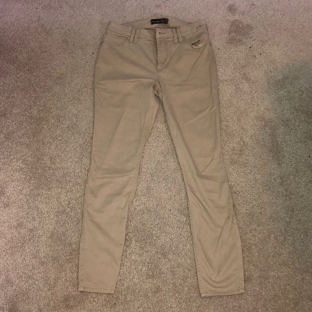 Abercrombie & Fitch tan jeans